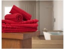 Jogo de toalhas vermelho